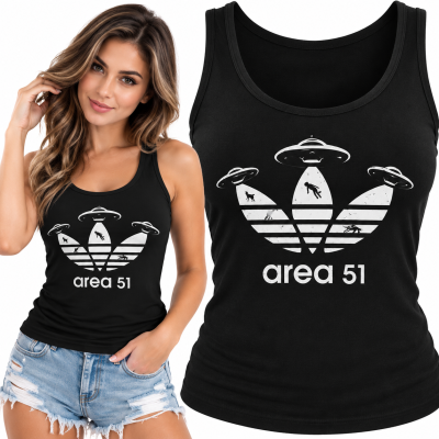 TANK TOP DAMSKI ŚMIESZNY  AREA 51